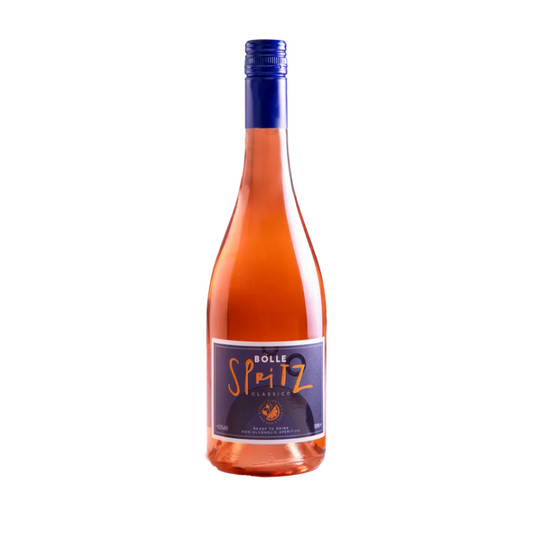 Bottle of Bolle Spritz on a white background